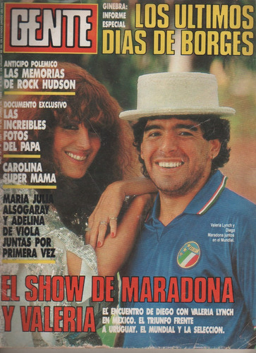 Revista Gente Nº 1091 - Maradona Mundial 86 - Borges 