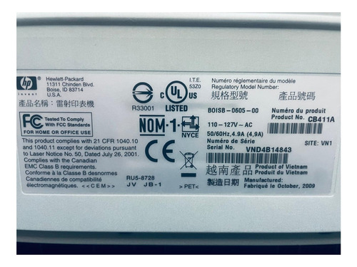 Impresora Hp Laserjet P1006 Toner Gris (Usado)