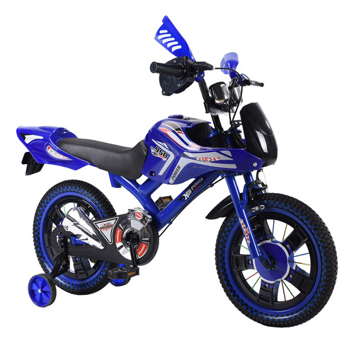 Bicicleta Entrenadora De Niños Aeiou Baj95004 R12 Sonido Color Azul Tamaño Del Cuadro 12