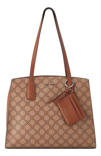 Bolso De Mano Nine West Therese Mocha Logo Talla Única