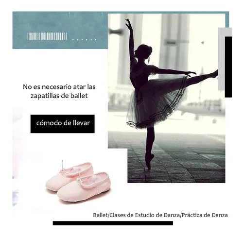 Zapatillas de Ballet Ligeras para Niñas, Zapatillas de Ballet para