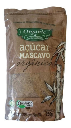 Açúcar Mascavo Orgânico Organic 250g