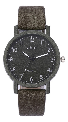 Reloj Casual Jhui Para Mujer Con Correa De Cuero Y Cuarzo Ne