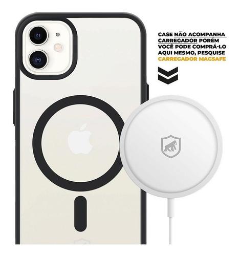 Capa Magsafe Para iPhone 12 - Preta - Gshield