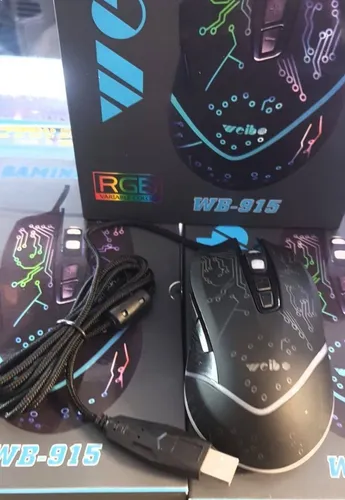Mouse Gamer 7 Botones Optico Usb 2400 Dpi Retroiluminado