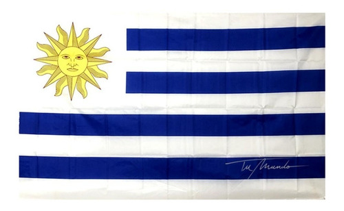 Bandera De Uruguay En Poliéster 60 X 90 Cm Mundial