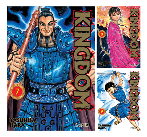 Combo Manga Kingdom Tomos 7 Al 9 Ivrea + Señalador Dgl