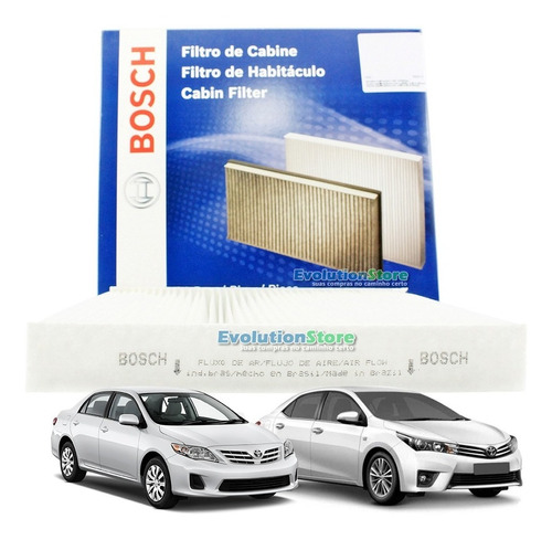 Filtro De Cabine Ar Condicionado Bosch Corolla 2008 À 2018