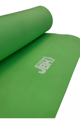 Yoga Mat 6 Mm Colchoneta Pilates Gym Fitness Enrollable Jbh Color Verde