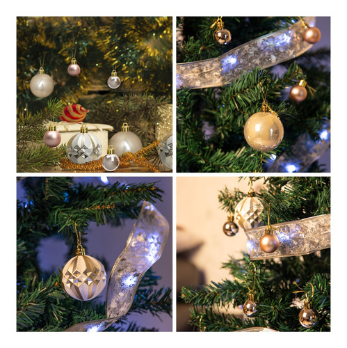 Set De 40 Bolas De Navidad Inastillables Para Árbol Y Guirna