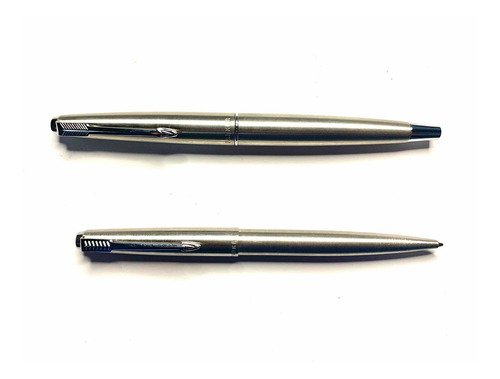 Pluma Fuente Y Bolígrafo Parker 45 Acero, Hechas En México