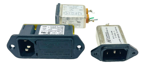 3 Pcs Assorted Power Entry Module- Corcom And Hopkins Eeh