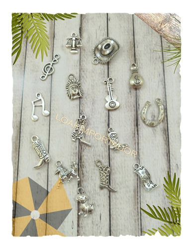 10 Dijes Metalicos Candy Bar