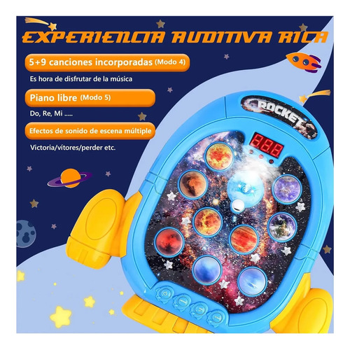 Juego Eléctrico De Golpear Topos Para Niños