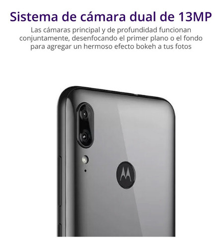 Moto E6 Plus 32 GB polished graphite 2 GB RAM - Aceptable (Reacondicionado)