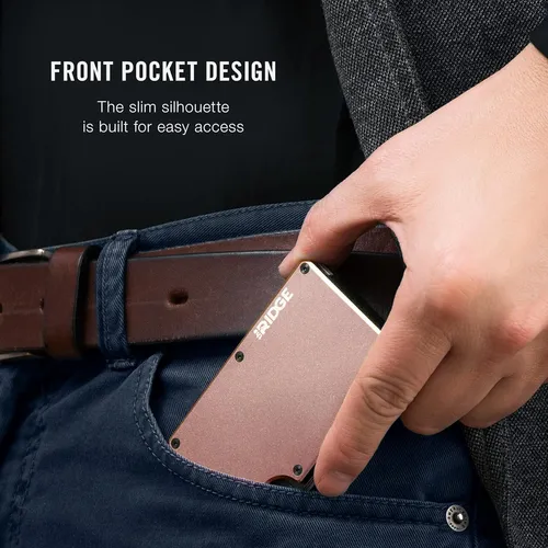 The Ridge Minimalist Slim Wallet For Men - Rfid Blocking ...