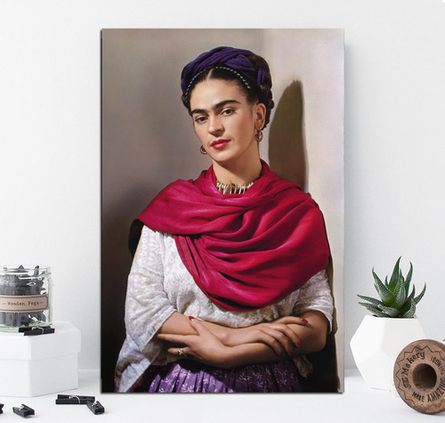 Cuadro 40x60cm Frida Kahlo Foto Fullcolor Mexican Artist