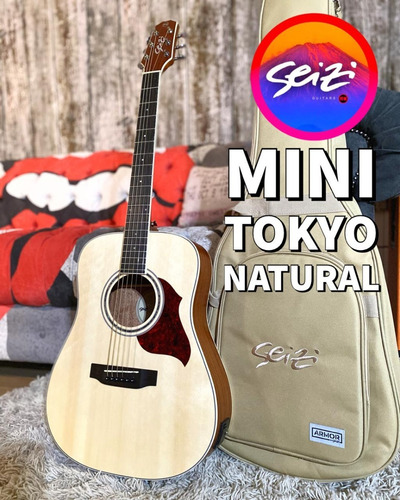 Violão Seizi Mini Tokyo Natural Satin Com Bag