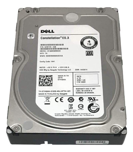Dell / Seagate Constelación Es St4000nm0033 - Disco Duro Int