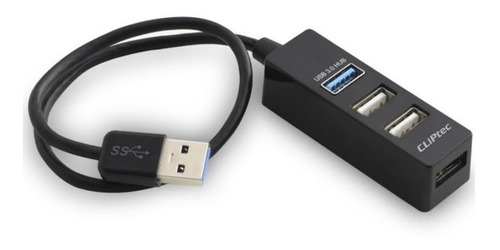 Hub Cliptec 343 4 Puertos 1 Usb 3.0 + 3 Usb 2.0