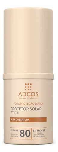 Protetor Solar Adcos Tonalizante Base Stick Ivory Fps80 17g