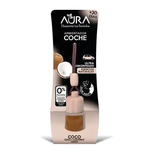 Aura - Ambientador Colgante Para Automovil -  Coco