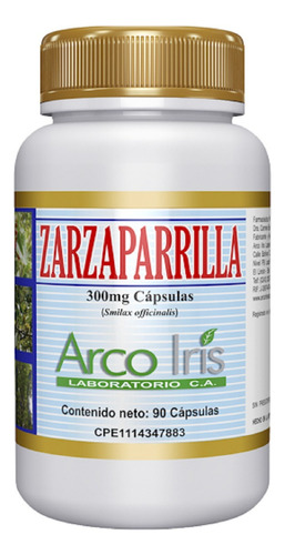 Zarzaparrilla 300 Mg 90 Cápsulas Arcoiris