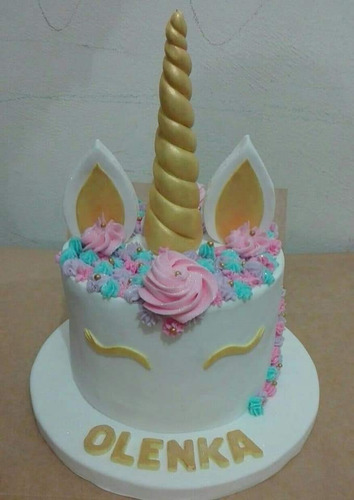 Torta Unicornio Cualquier Temática 15 Porciones 6 Cupcakes