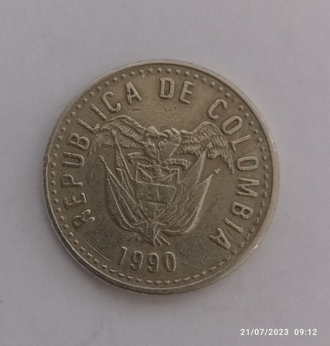 Moneda 10 Pesos Colombia 1990 Buen Estado