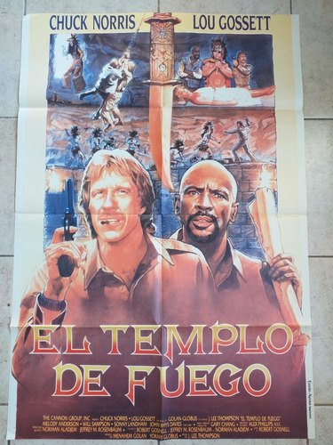 Antiguo Afiche Cine - El Templo De Fuego *