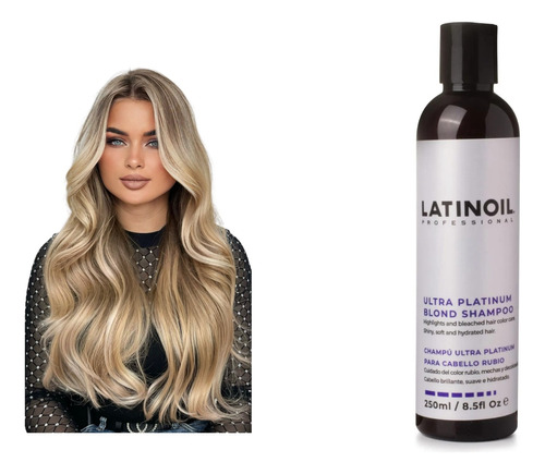 Latinoil® Shampoo Para Rubios Ultra Platinum Blond 250ml