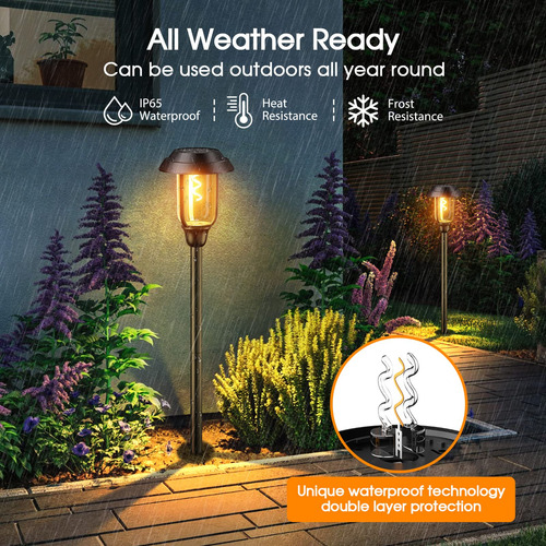 Luces Solares Para Jardín 8 Piezas Impermeables 2x Más Grand