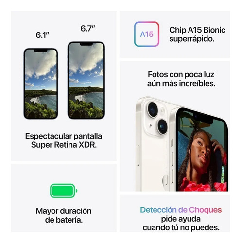 Apple iPhone 14 128 Gb Excelente Condición (Reacondicionado)