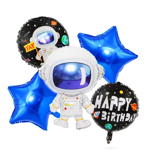 Globo Metalizado De Astronauta Celebración Fiesta Arlequín