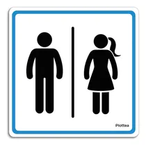 Comprar Señalamiento Sanitarios Baños Icono Informativos 20x20