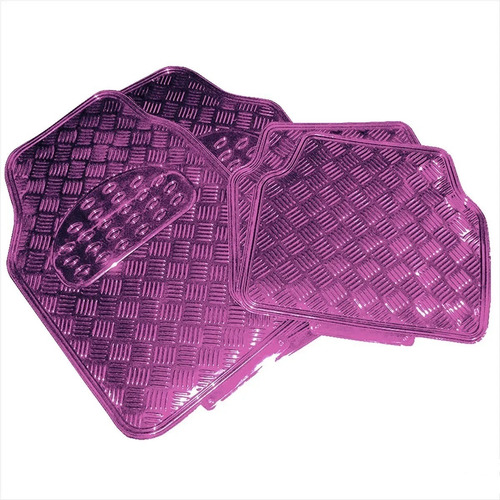 Imagen 3 de 6 de Cubre Alfombra Tunning Metalizada Varios Colores 4 Piezas