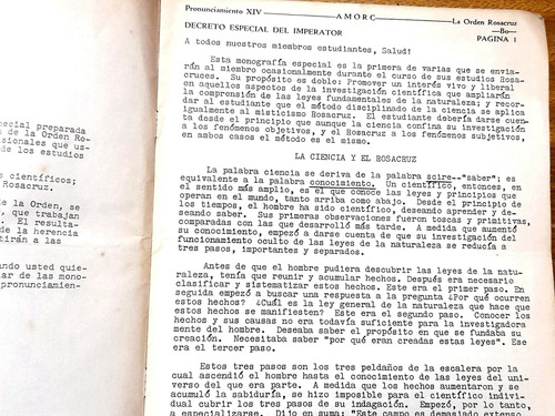 Masonería Logia Rosacruces- 2 Documentos Orig (Usado)