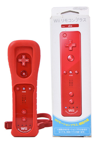 Control Wiimote Rojo Motion Plus Para Nintendo Wii En Caja