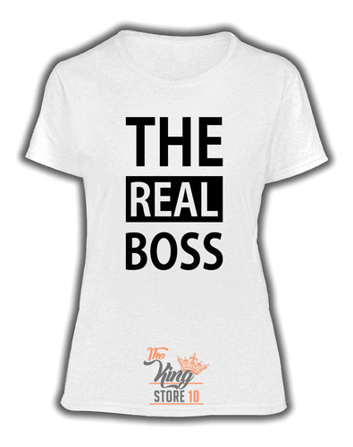 Polera Parejas, The Real Boss, Enamorados, Love, Amor / King