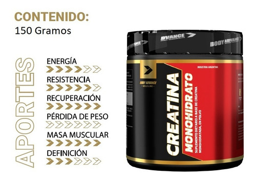 Imagen 3 de 5 de Creatina Micronizada Monohidrato Body Advance
