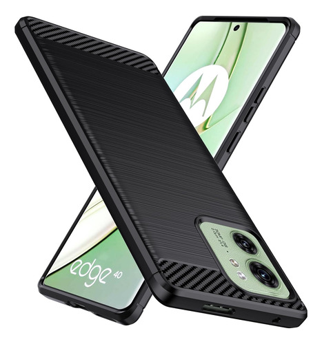 Funda Para Motorola Edge 40 De Tpu Flexible - Negro