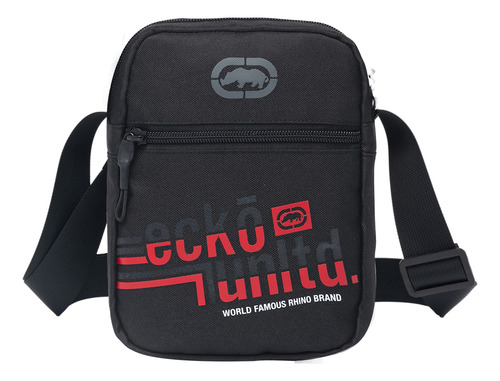 Bolsa Transversal Casual Lateral Tira Colo Shoulder Bag Cor Preto Desenho Do Tecido Lisa