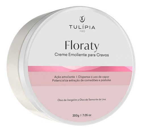 Creme Amolecedor De Cravos Floraty Limpeza De Pele Tulipia