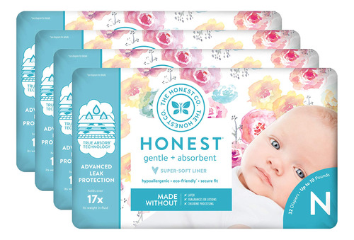 The Honest Company Paales  Recin Nacido, Talla 0  Estampado