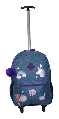 Imagem 3 de 10 de Mochila Escolar Menina Lancheira Estojo Unicórnio I Believe