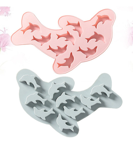 Molde De Silicona Para Cubitos De Hielo Con Forma De Delfín,
