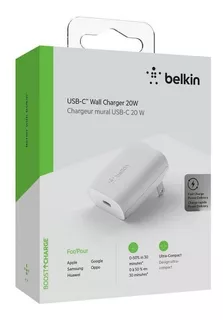 Cargador Belkin Mfi 20w Usb C @ iPhone 14 / Plus /pro / Max