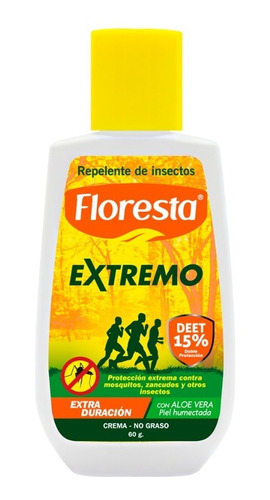 Repelente Floresta Extremo Crema 15% Deet 60 G.