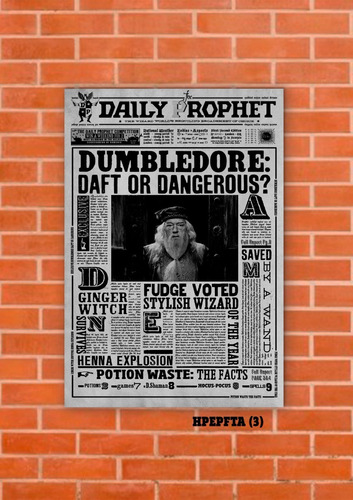 Cuadros Poster Harry Potter El Profeta S 15x20 (fta (3))