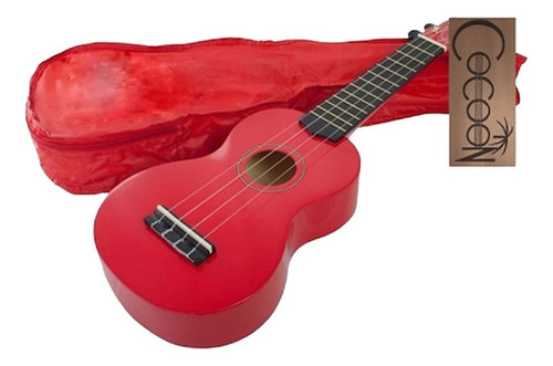 Cocoon Kubwrd Rojo Ukelele Soprano Con Funda